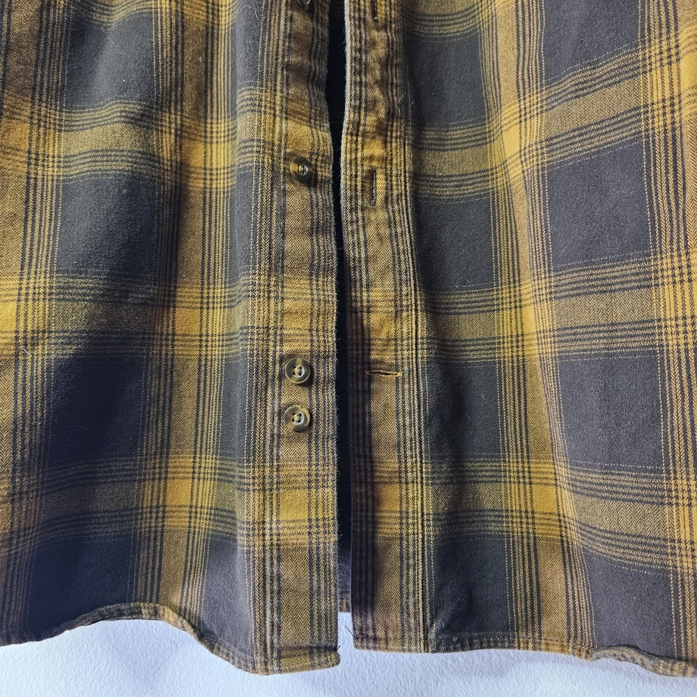 Carhartt Original Fit Plaid Flannel Button Down Shirt Sz L - Picture 3 of 9